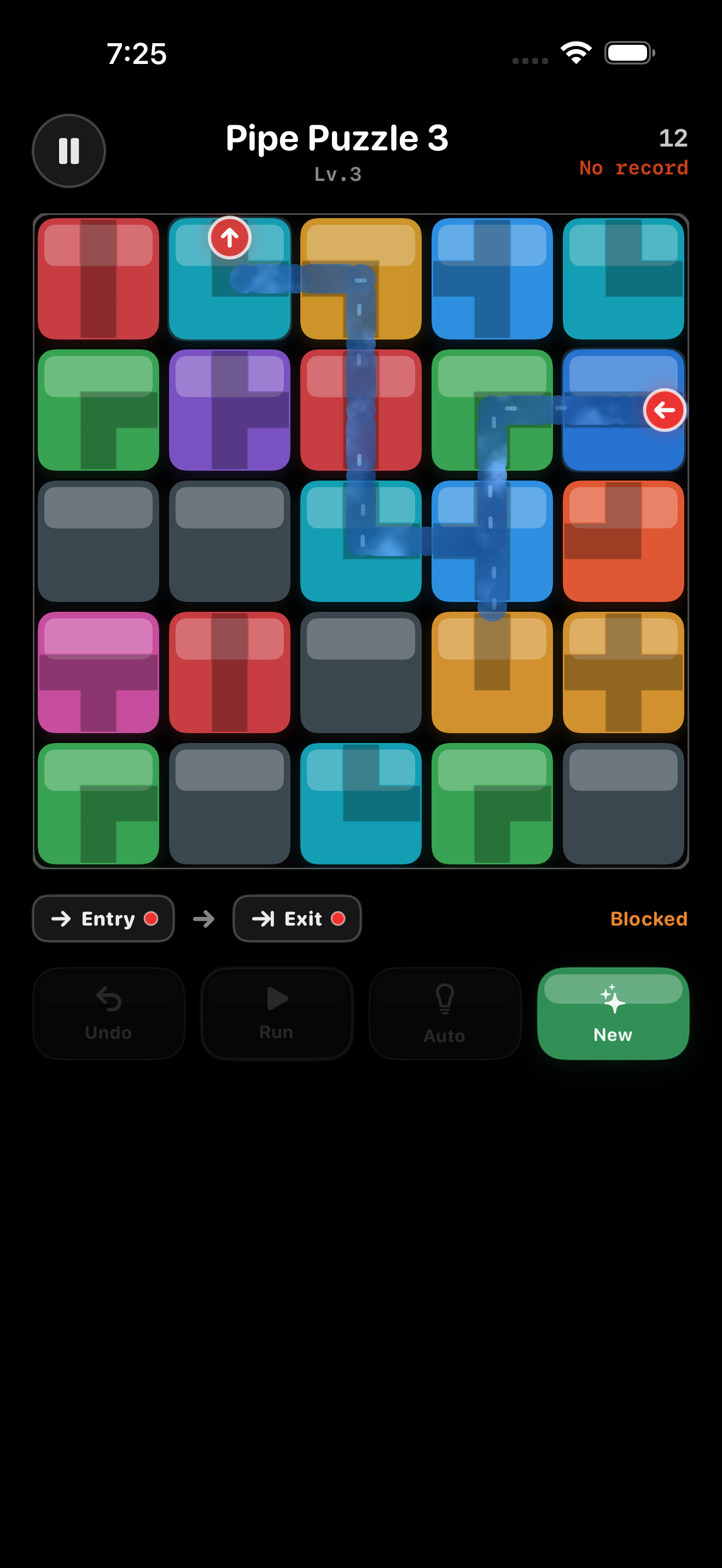 Pipe Puzzle 3 sliding a row screenshot