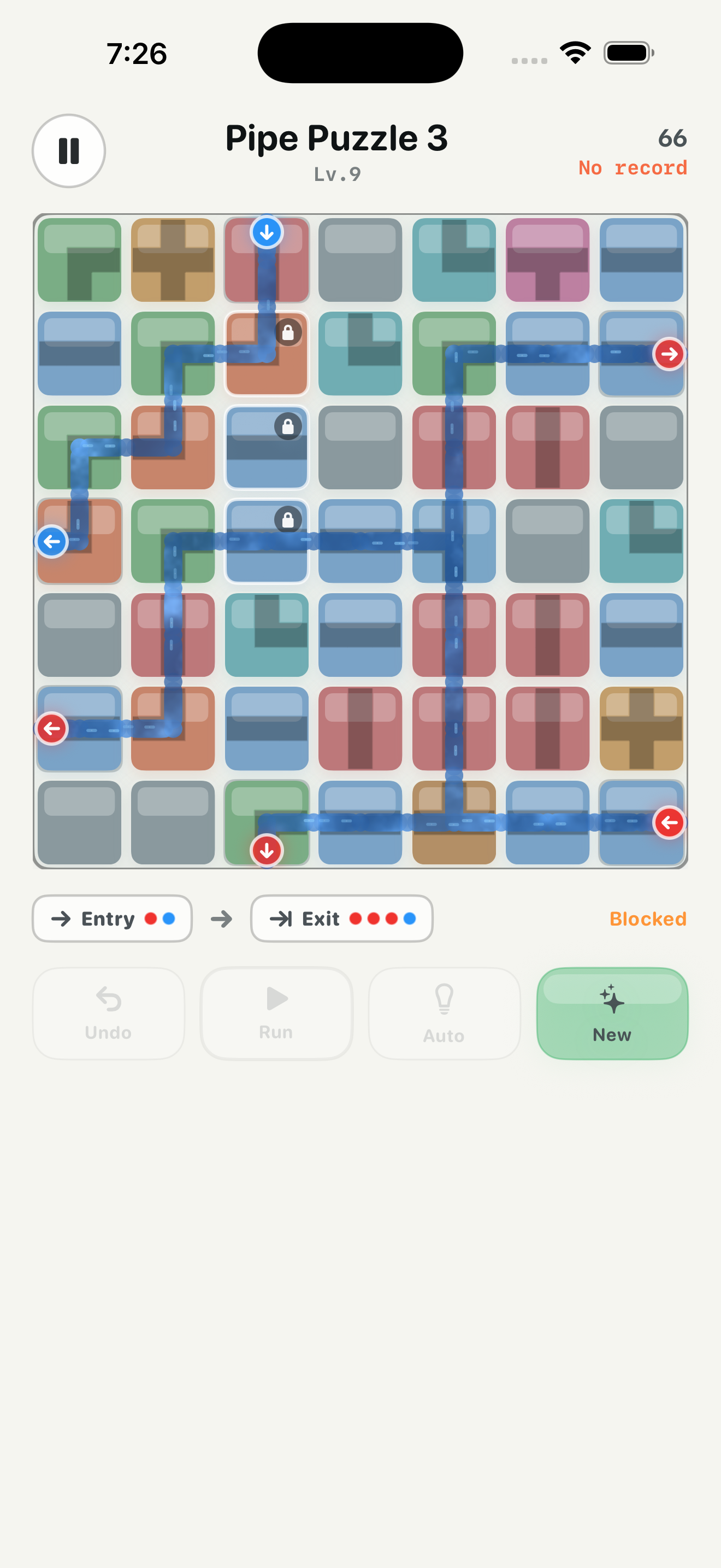 Pipe Puzzle 3 water running through pipes screenshot